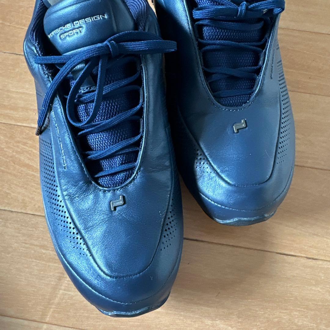 美品adidasコラボPorsche Design スポーツシューズ ネイビー