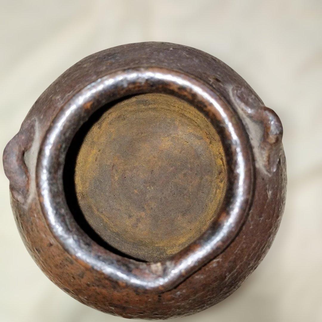 古美術　越前鉄漿壺　御歯黒壺　桃山時代　箱付き