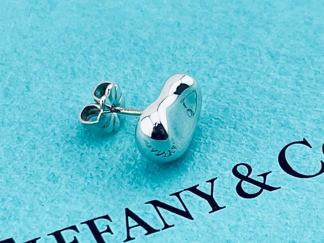 f127 美品　ティファニー　ビーン　ピアス　片耳　シルバー　925 ビーンズ