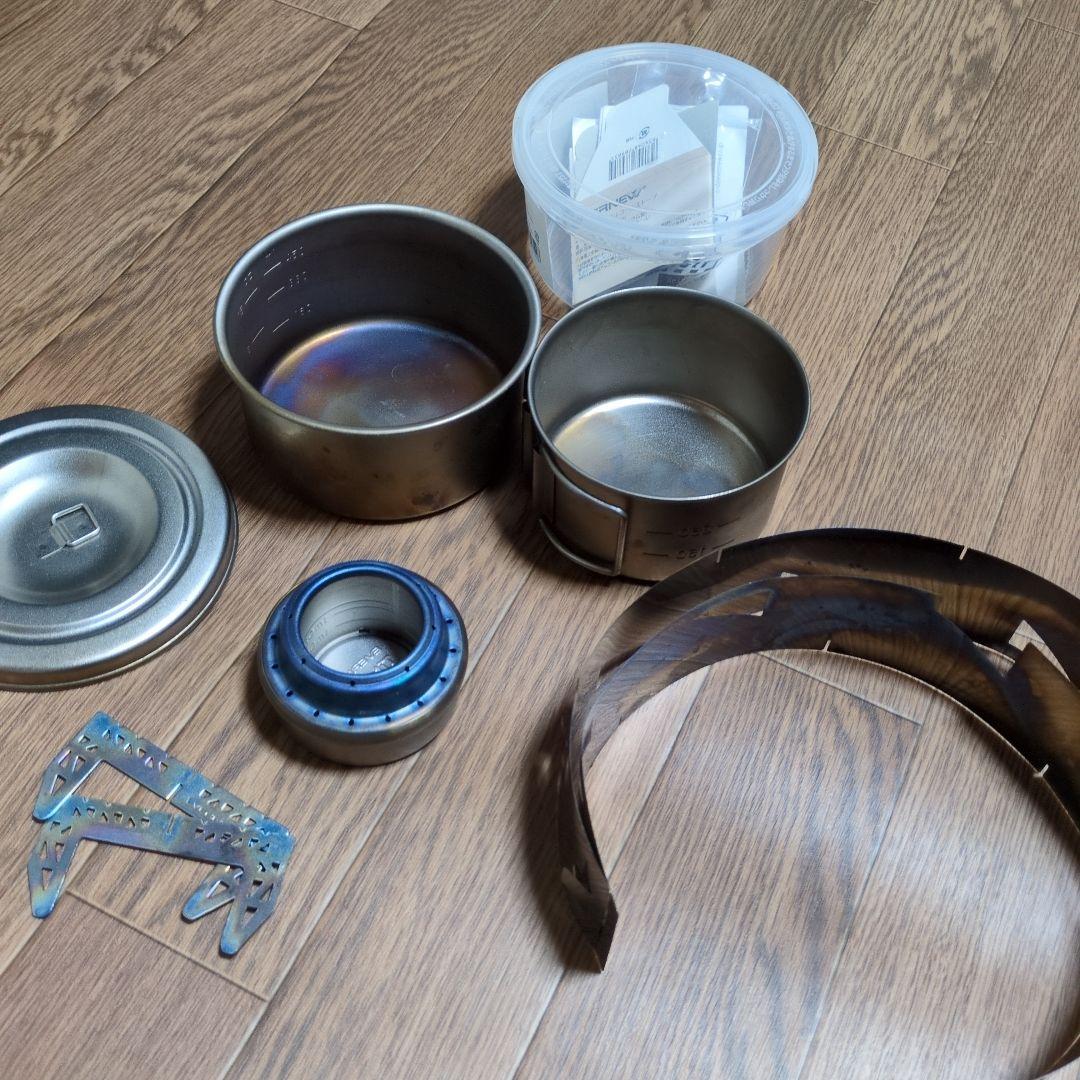 ★まとめ売り★エバニュー★チタンバーナー・クッカーセット