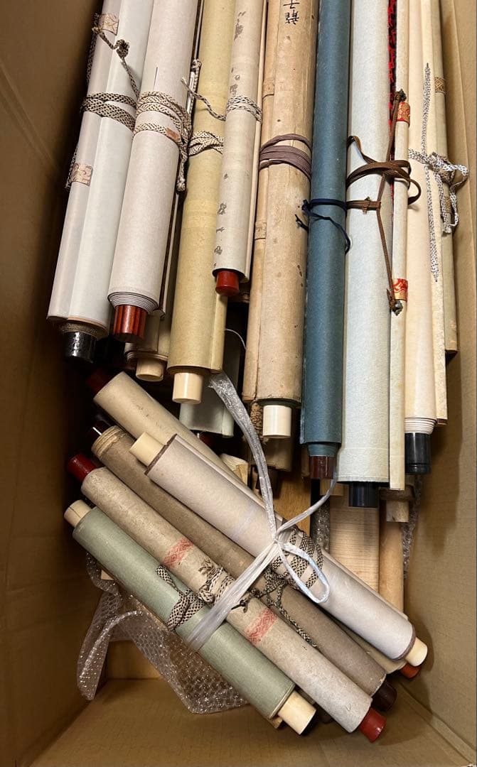 掛け軸　まとめて45本 （花鳥 仏画 書 山水 日本画）など　書画！