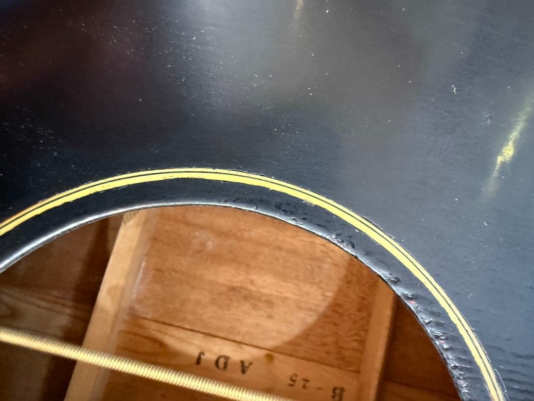 メーカー不明　gibson B-25タイプギター　エボニー