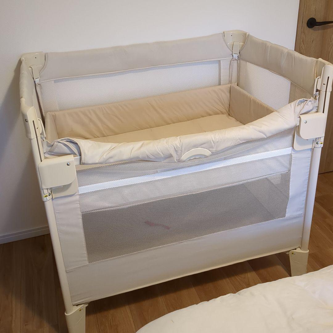 美品 アップリカAprica ココネルCOCONEL 折りたたみ式ベビーベット