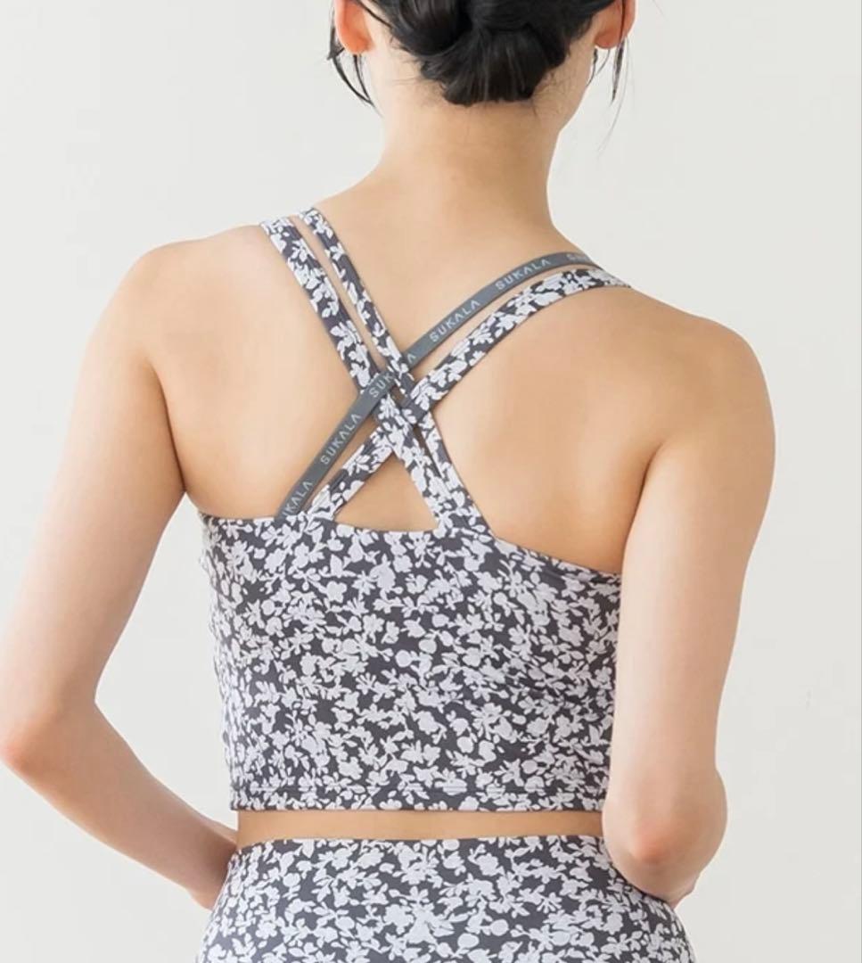 【SUKALA】ノスタルジックフラワークロスロゴブラトップ★Lサイズ