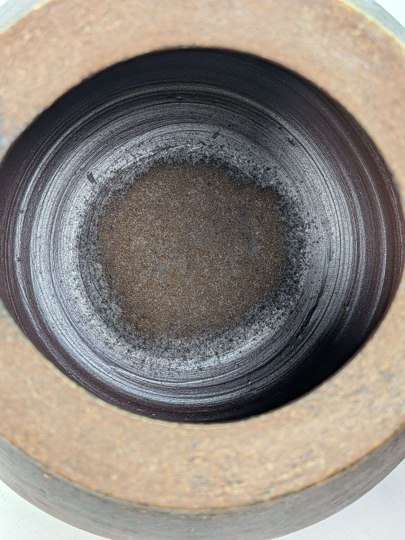 備前市無形文化財 柴岡信義 備前焼 壷 共箱共布栞 壺 つぼ 花器 花瓶 花生