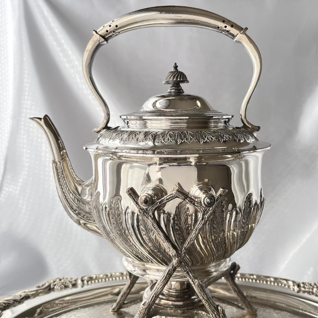 【Walker & Hall】 ビクトリアン ティーケトル バナー / スタンド