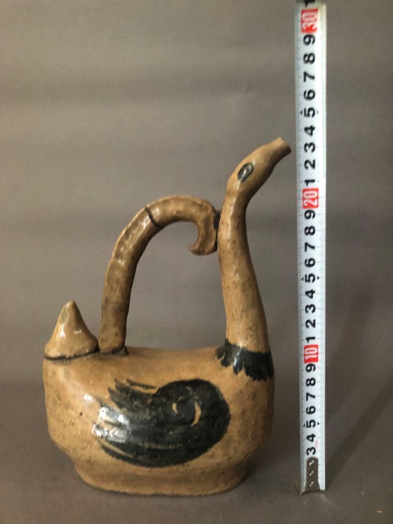 アンティーク　陶器　鳥の水差し　骨董