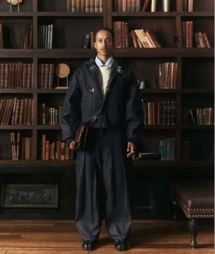 shinzobrand 15oz ブラック denim pants 赤耳