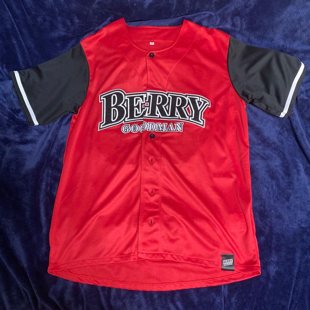 ベリーグッドマン ベースボールシャツ レッド Mサイズ