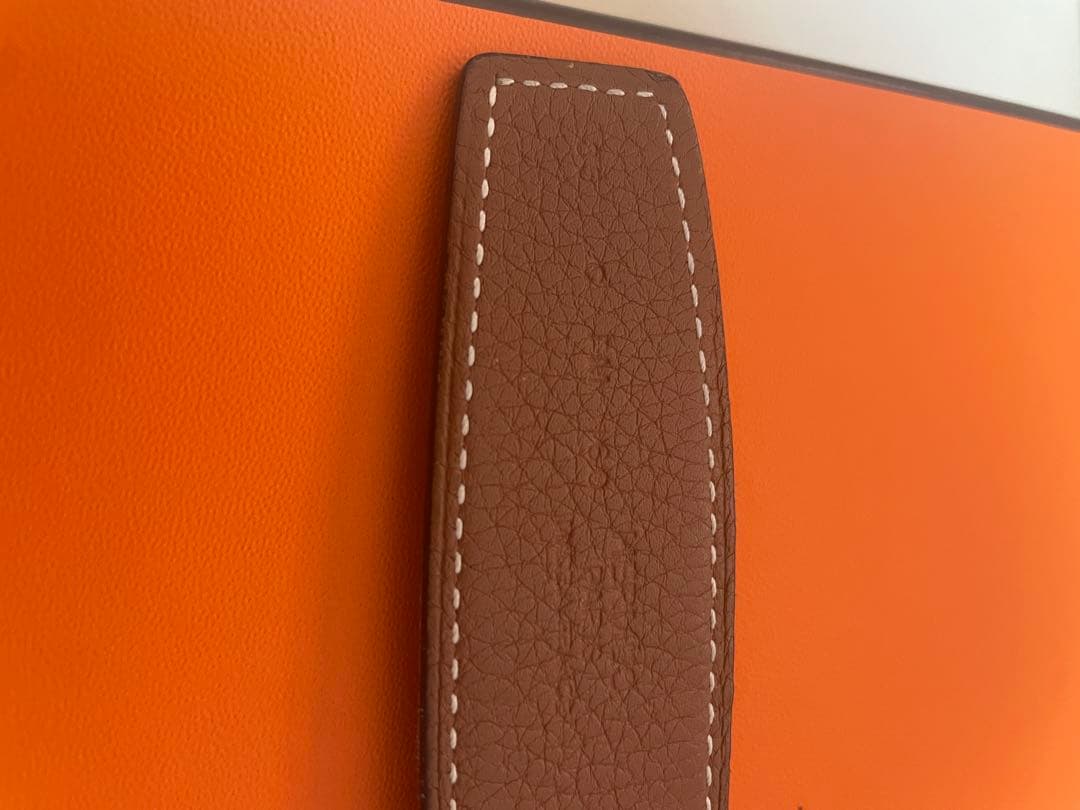 HERMES エルメス H型ゴールド　バックル リバーシブル　ベルト　85