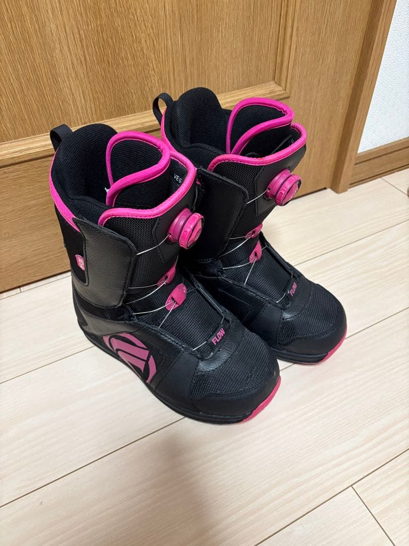 FLOW スノーボードブーツ ブラック/ピンク 25.5cm