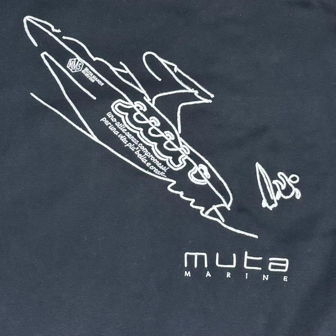 muta MARINEムータマリン☆ BIG クルーネックスウェットBOAT☆黒