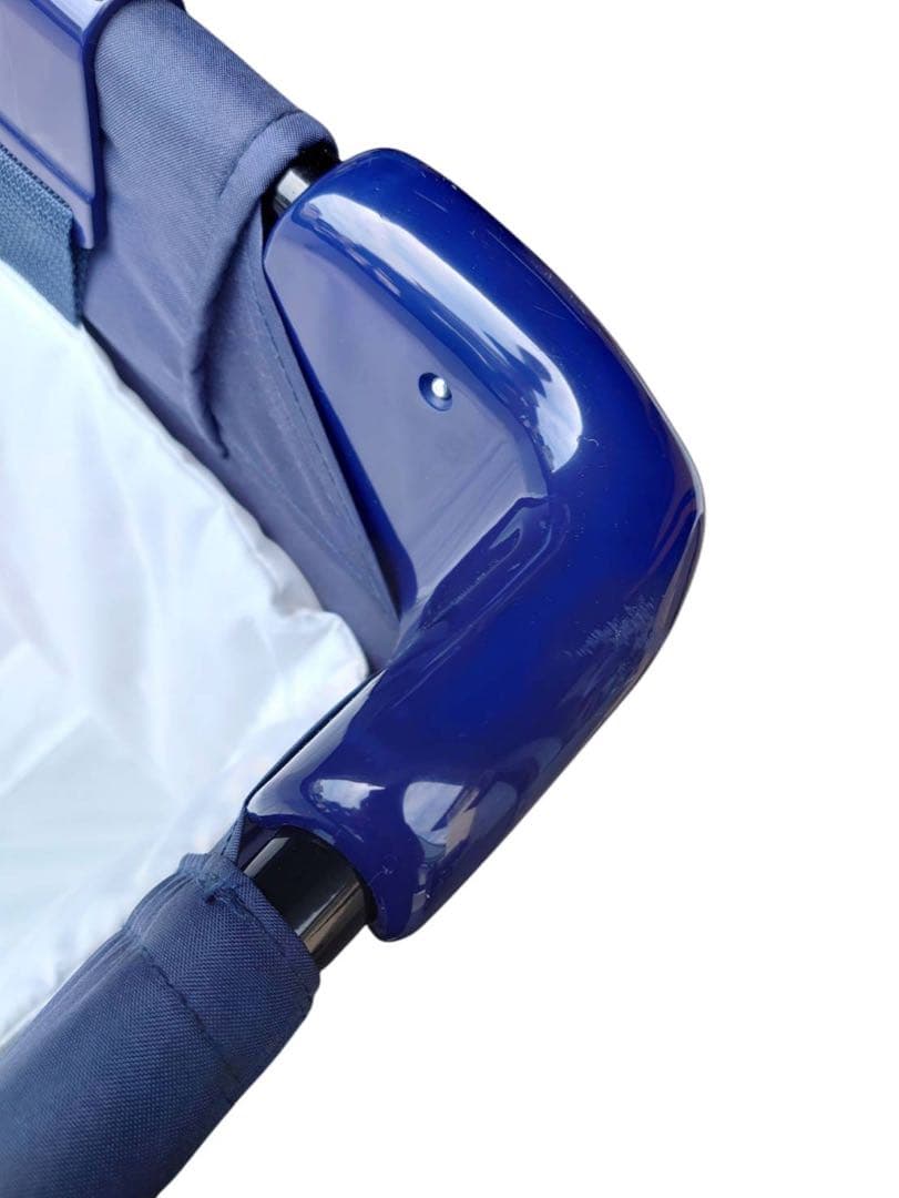 KATOJI ポータブルベビーベッド　ネイビー　マット付き63711