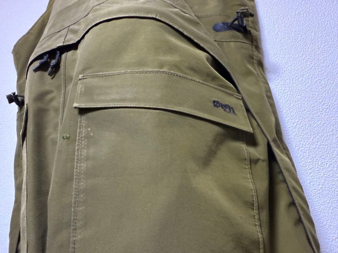スノーボード greenclothing bib pants M size