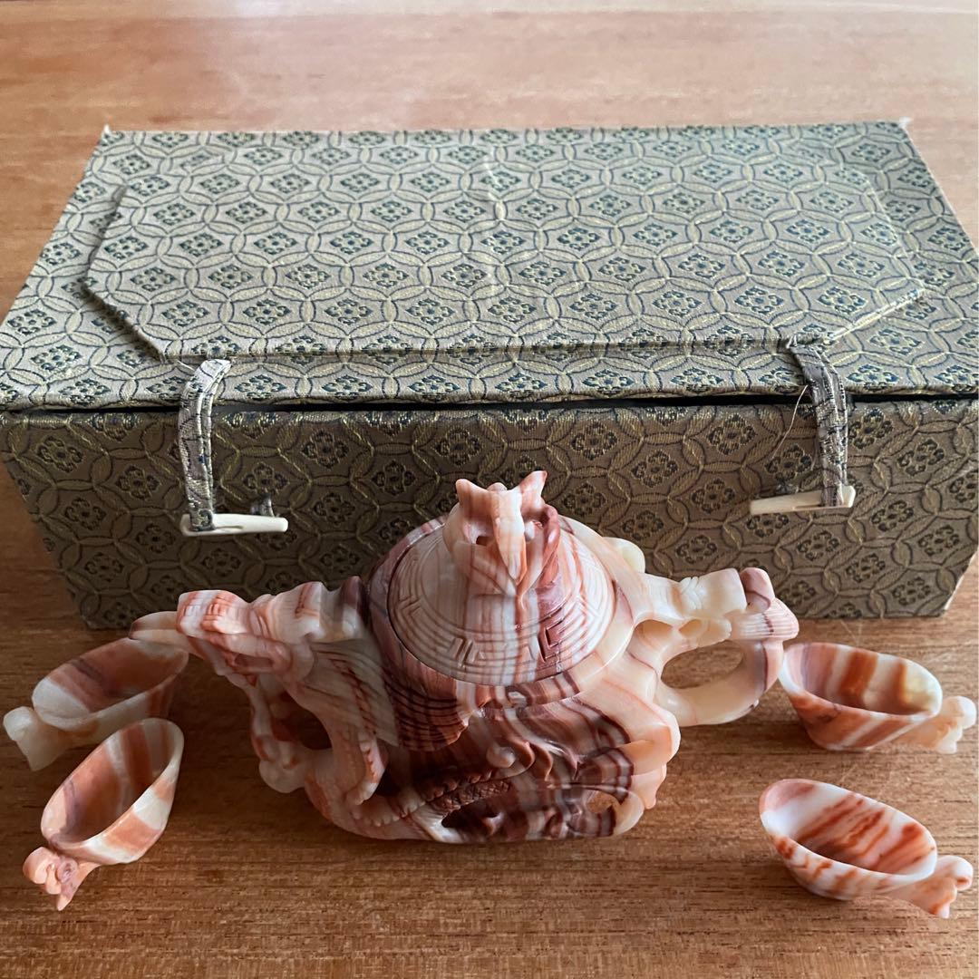 石　中国茶器セット　未使用