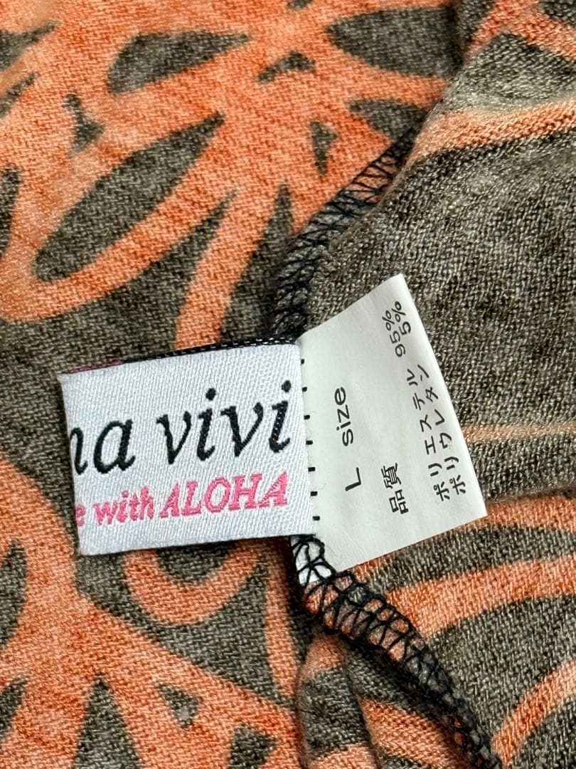 Lahaina vivi アロハ　ハワイ　冬　ドレス　黒　赤　衣装　Lサイズ