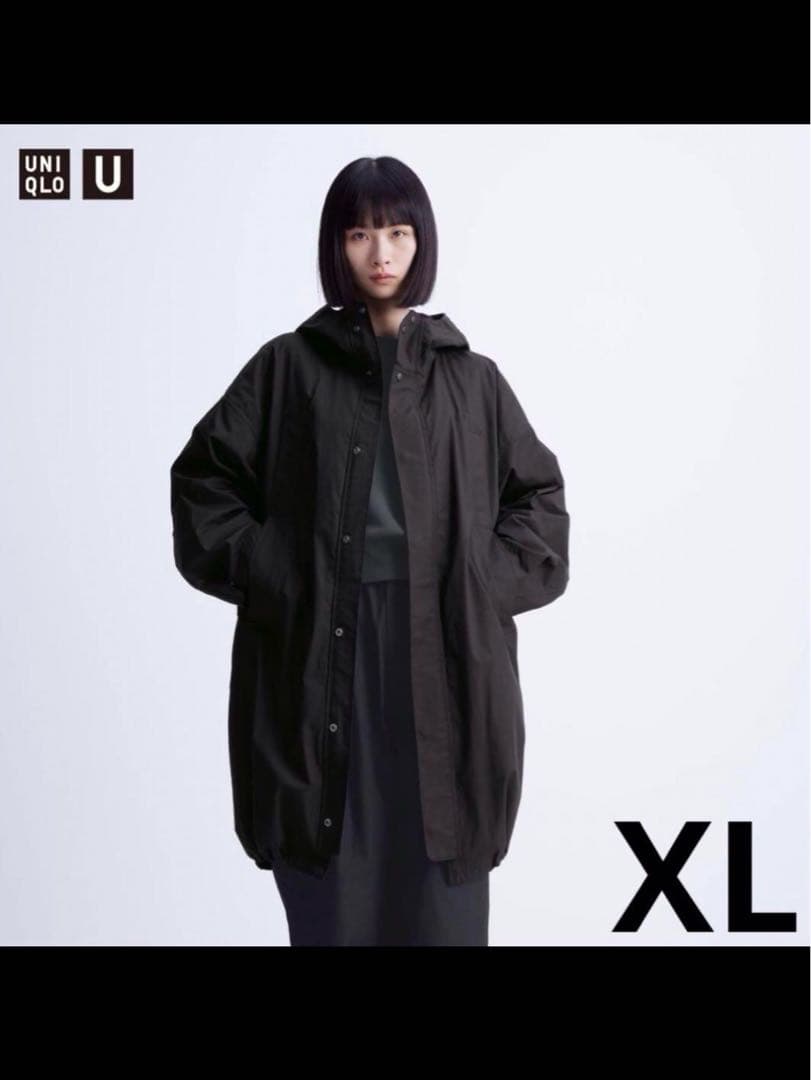 UNIQLO U ユーティリティフーデッドコート Black XL 希少　新品