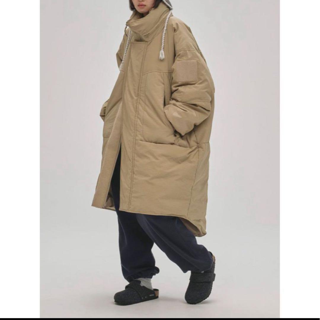 新品　TODAYFUL オリーブ フード付き ロングモンスターダウン38