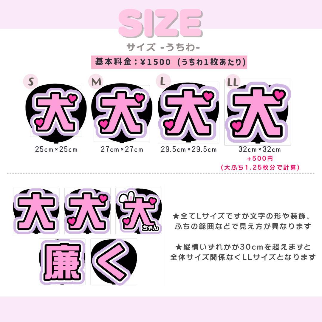 ♡ うちわ文字 オーダー うちわ屋さん 文字パネル ネームボード
