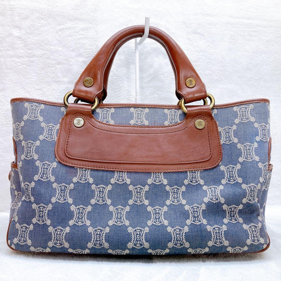 ✨美品✨CELINE セリーヌ ブギーバッグ デニム ハンドバッグ マカダム