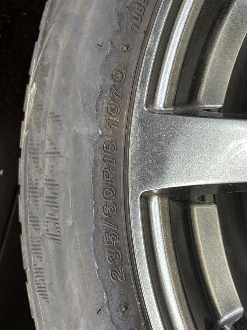 現行レクサスNXスタッドレス18インチタイヤ・ホイール4本 セット