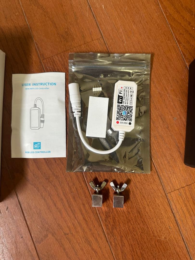 新品未使用　ライトスクリーン　アクアリウム　LED RGB 30cm×30cm