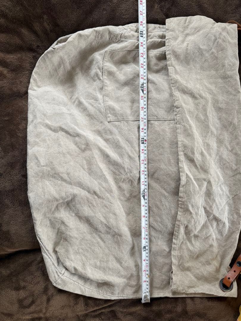 イヴアンドリューYVES ANDRIEUX リネンショルダーバッグ