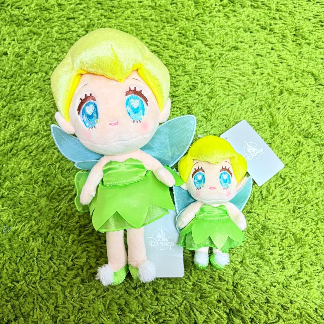 ディズニー　tiny ティンカーベル　ぬいぐるみ＆キーチェーン