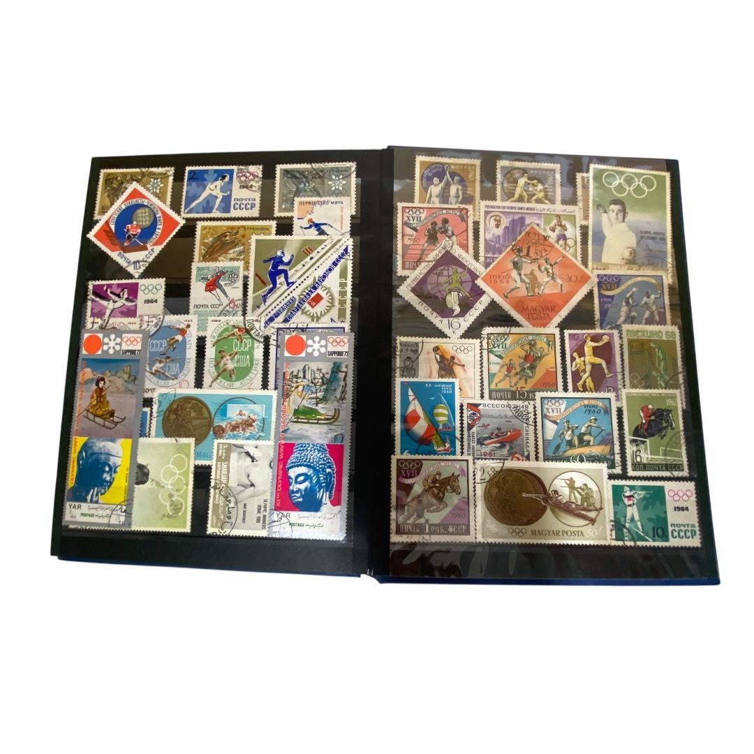 日本、世界の古切手コレクションアルバム　使用済み切手　dd051