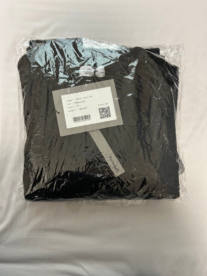 【Parts Lab.】ベーシックニットプルオーバー ブラック M