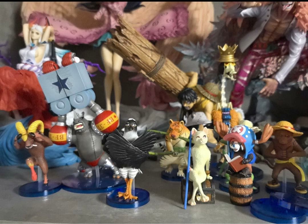 ワンピース 9人セット動物シリーズ 麦わら一味 フィギュア ガレージキット