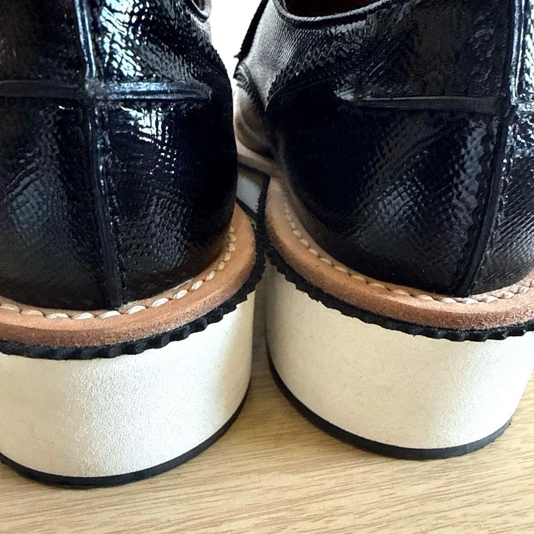 【極美品】GIVENCHYジバンシィブラックレザー フリンジ ローファー 厚底