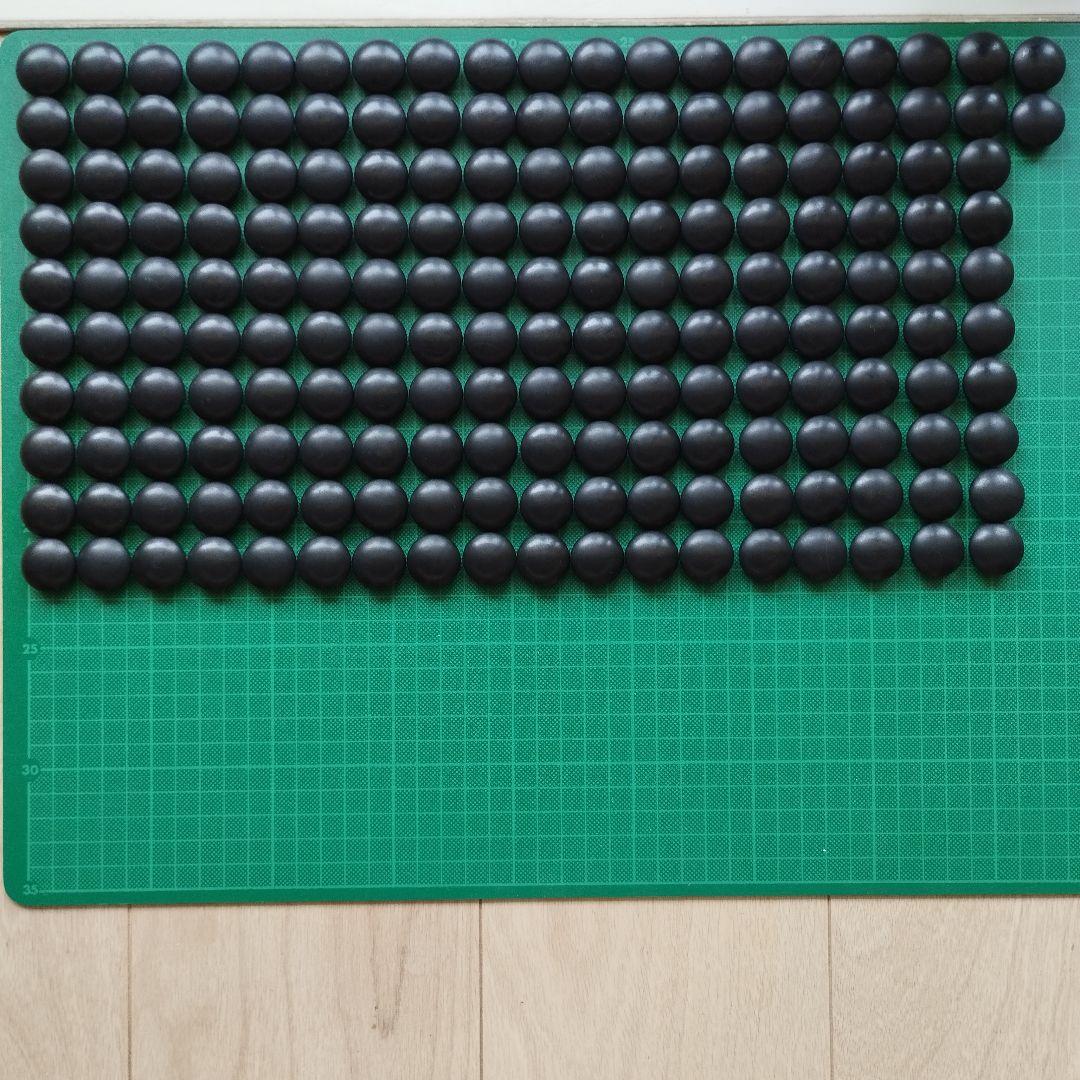 高級　美品　蛤碁石　那智黒石　36号　碁石碁笥セット