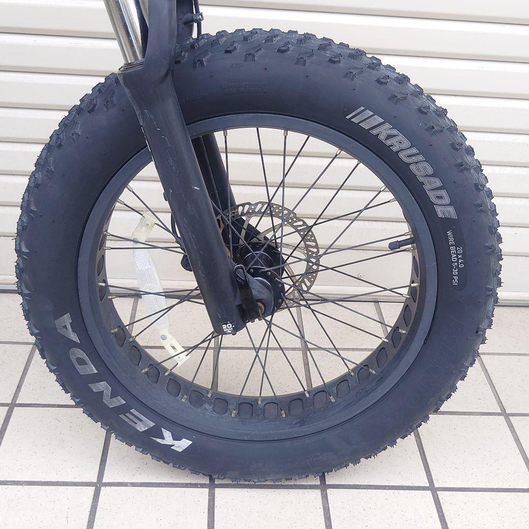 20インチ Fatバイク 電動アシスト 48km走行 1回充電 ファットバイク