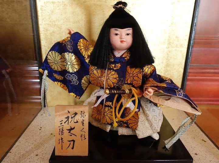 五月人形★☆弥生人形 祝太刀 三陽作☆★レトロアンティーク