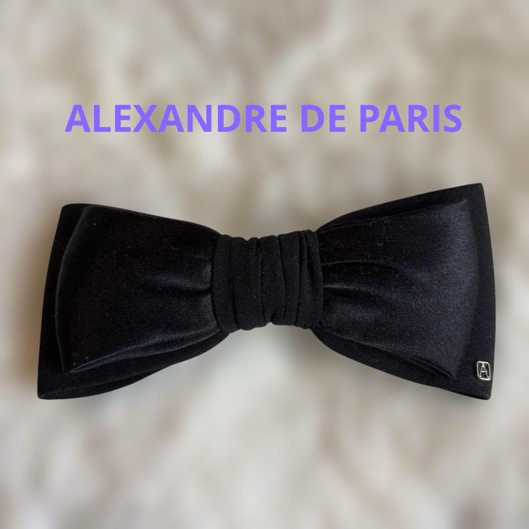 【ALEXANDRE】黒のリボンヘアアクセサリー