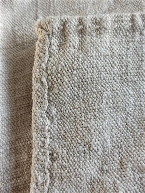 ◆超美品！アンティーク　グレインサック 手織り　赤ライン BＰ