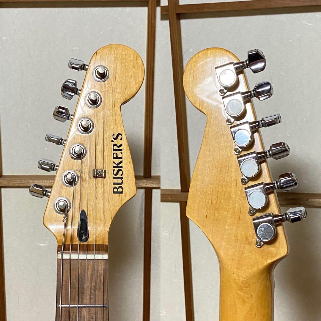 【美品】BUSKER'S バスカーズ ストラトキャスター 赤 エレキギター 入門