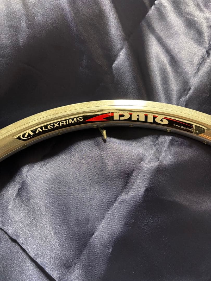 【低走行】アレックスリムズDA16ポリッシュ32穴 & 18タイヤ　前後セット