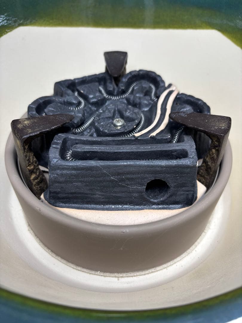 風炉型電熱器 織部 創巧 野々田 道安型 炉用炭型電熱器