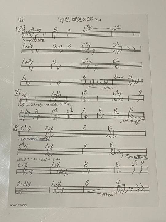 ☆超プレミア☆Novelbright 『拝啓、親愛なる君へ』直筆サイン入り楽譜