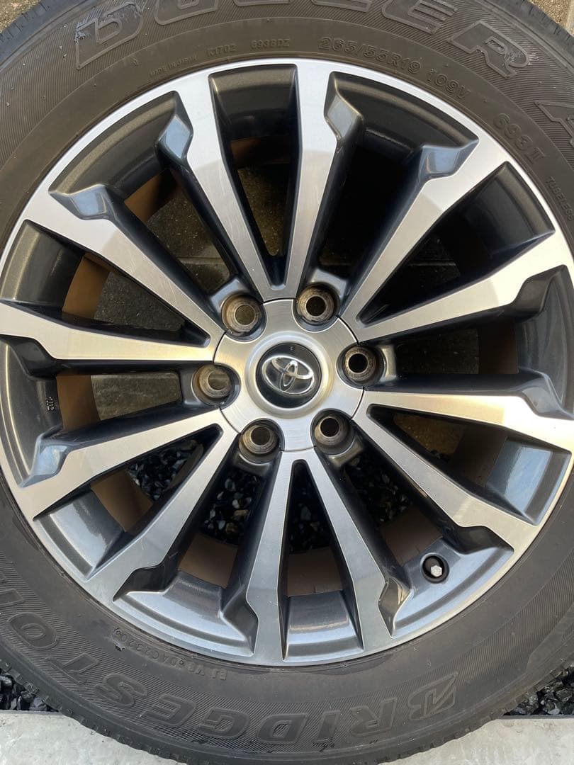 150系プラド　純正19インチホイールタイヤ4本セット