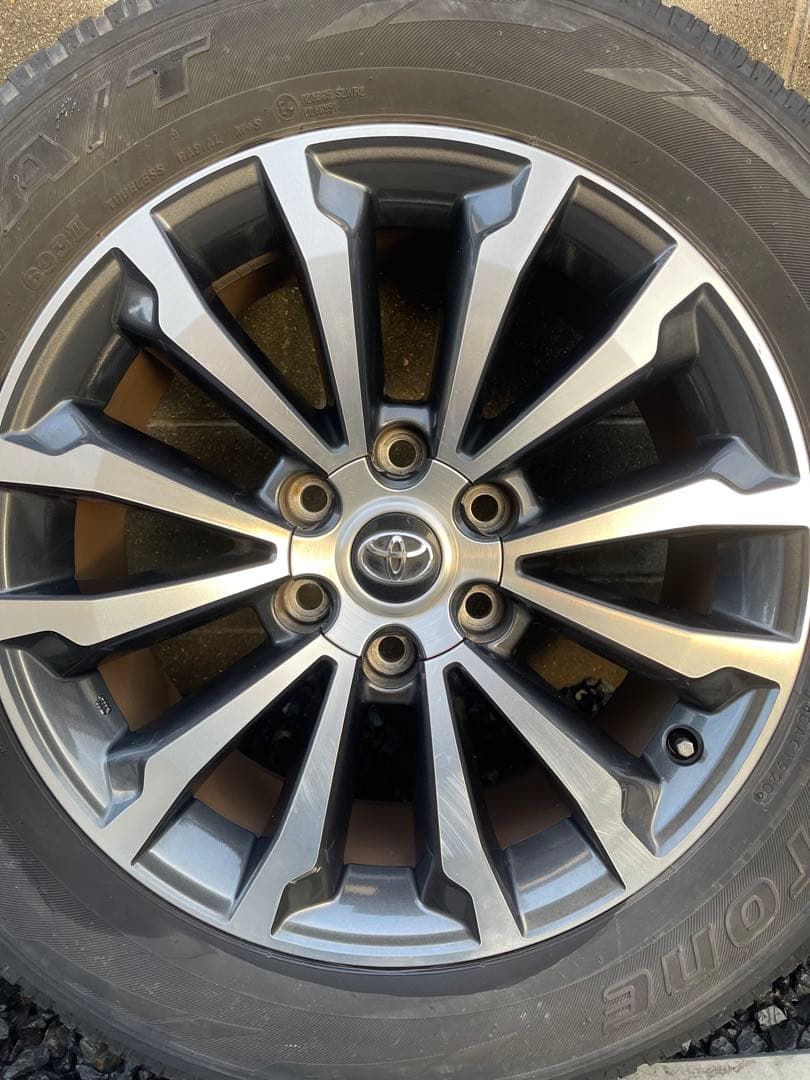 150系プラド　純正19インチホイールタイヤ4本セット