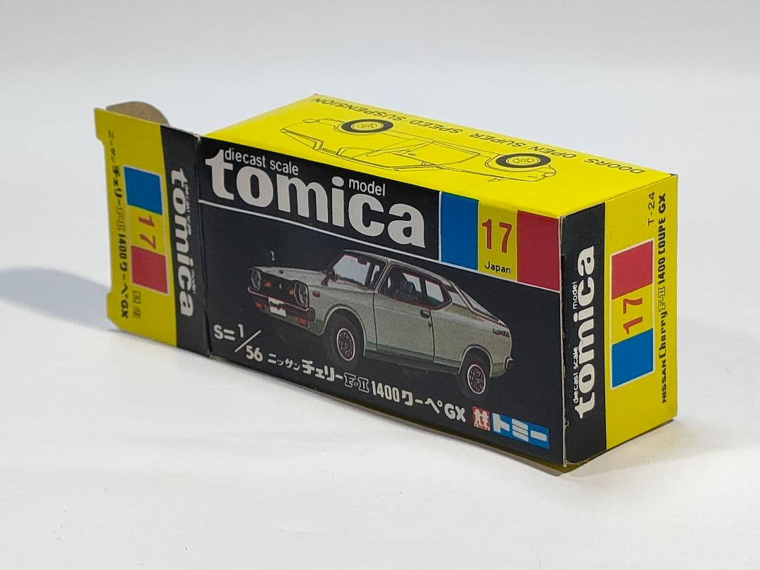 黒箱トミカ 17　日産チェリーFⅡ 1400クーペGX　美品　日本製　デッド