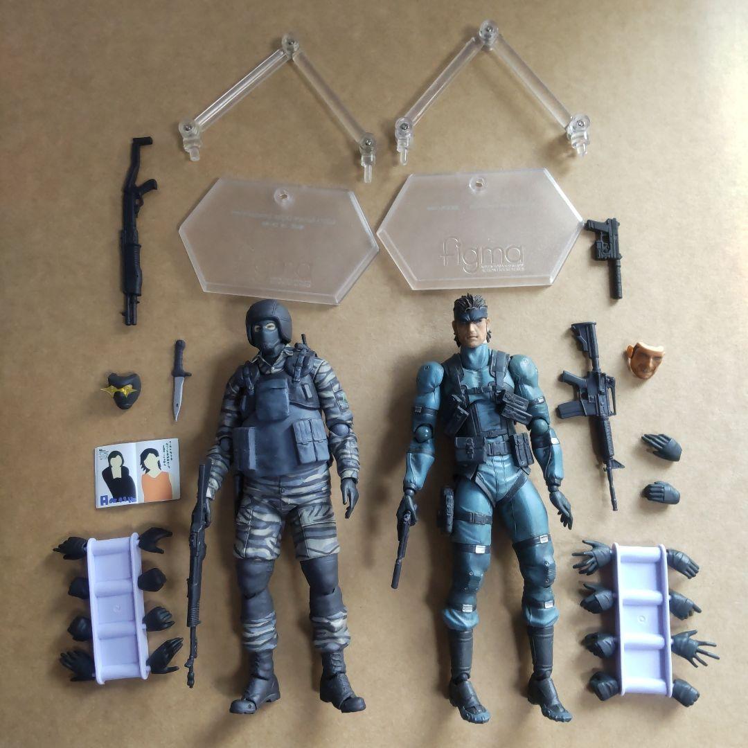メタルギアソリッド figma2体 ソリッド・スネーク ゴルルコビッチ兵 特典付