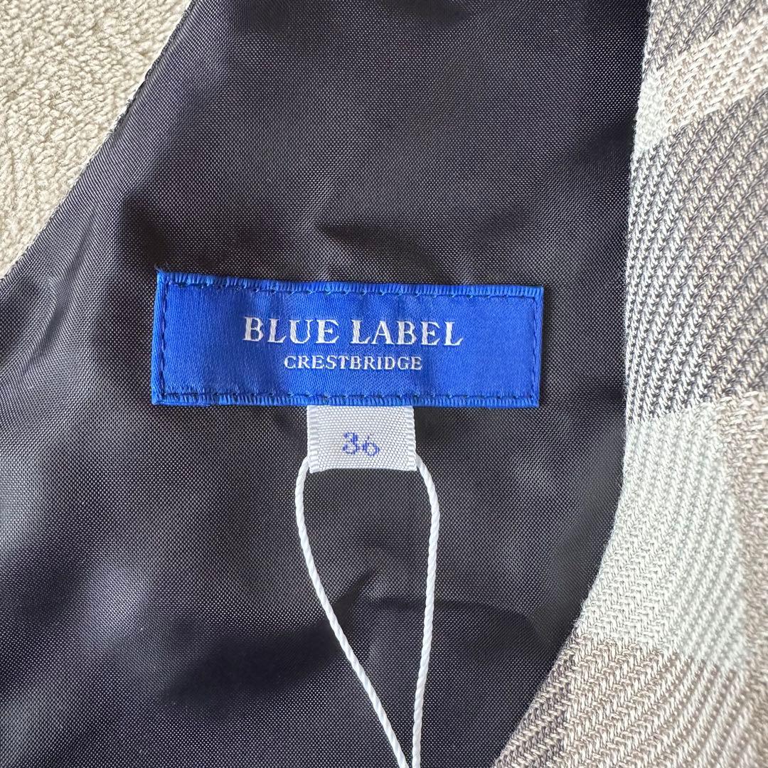 新品 未使用 ブルーレーベルクレストブリッジ ノースリーブワンピース チェック