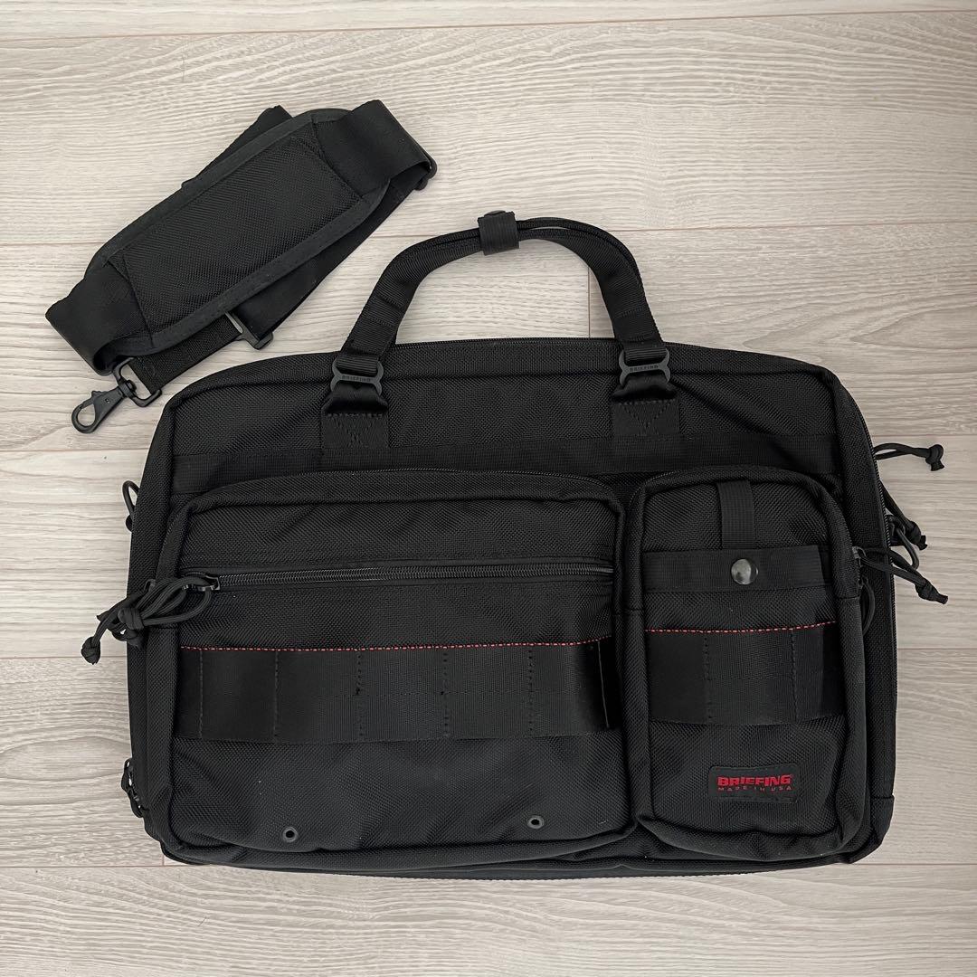 【超美品】BRIEFING ブラック ビジネスバッグ