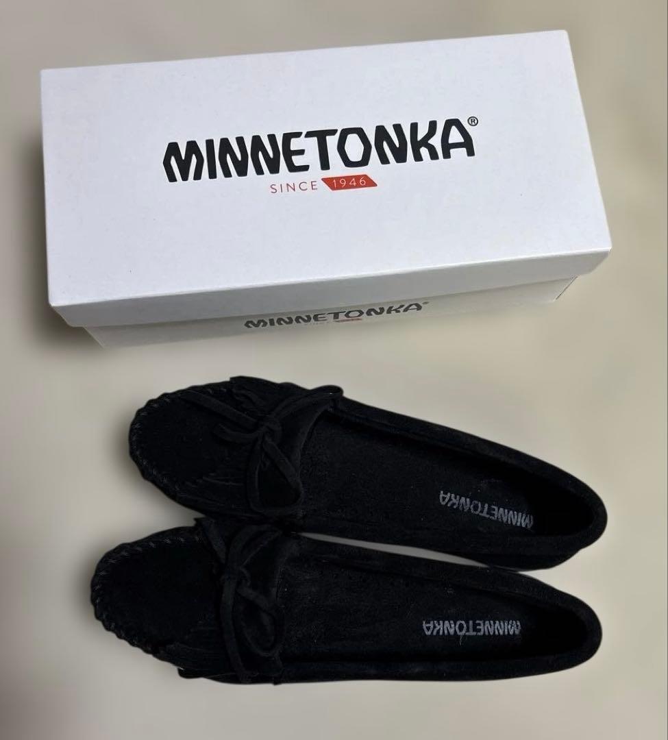 新品★MINNETONKA モカシン　シューズ　KILTY ブラック　ミネトンカ