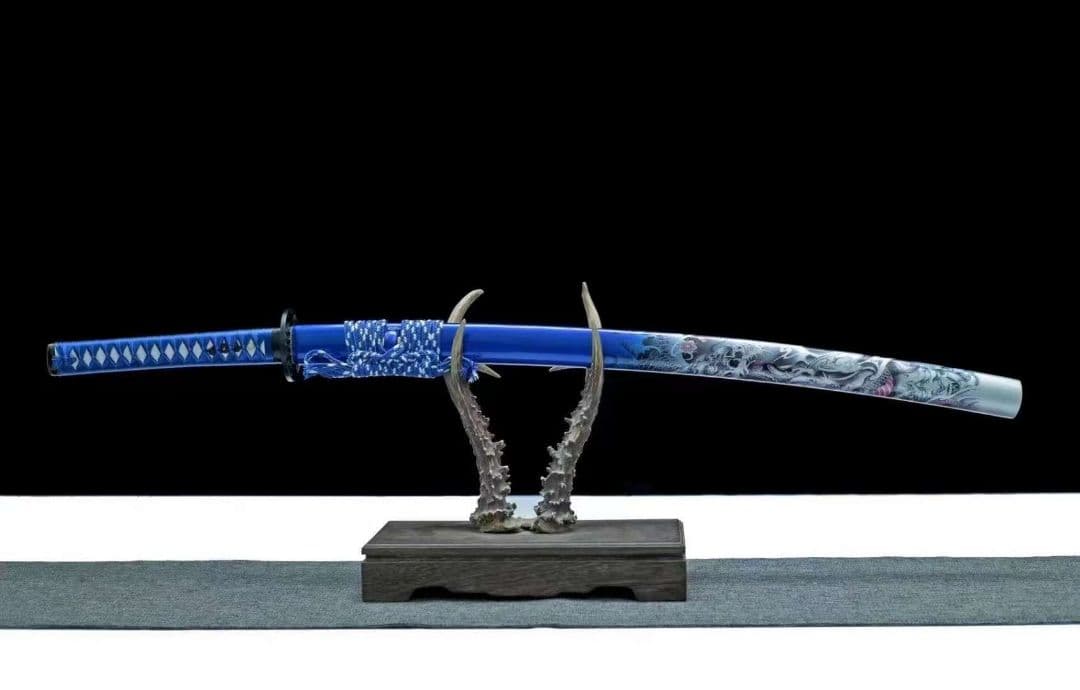 1063-武具 刀装具 日本刀　模造刀 居合刀 武士道 武蔵 鑑賞用 手鍛造打