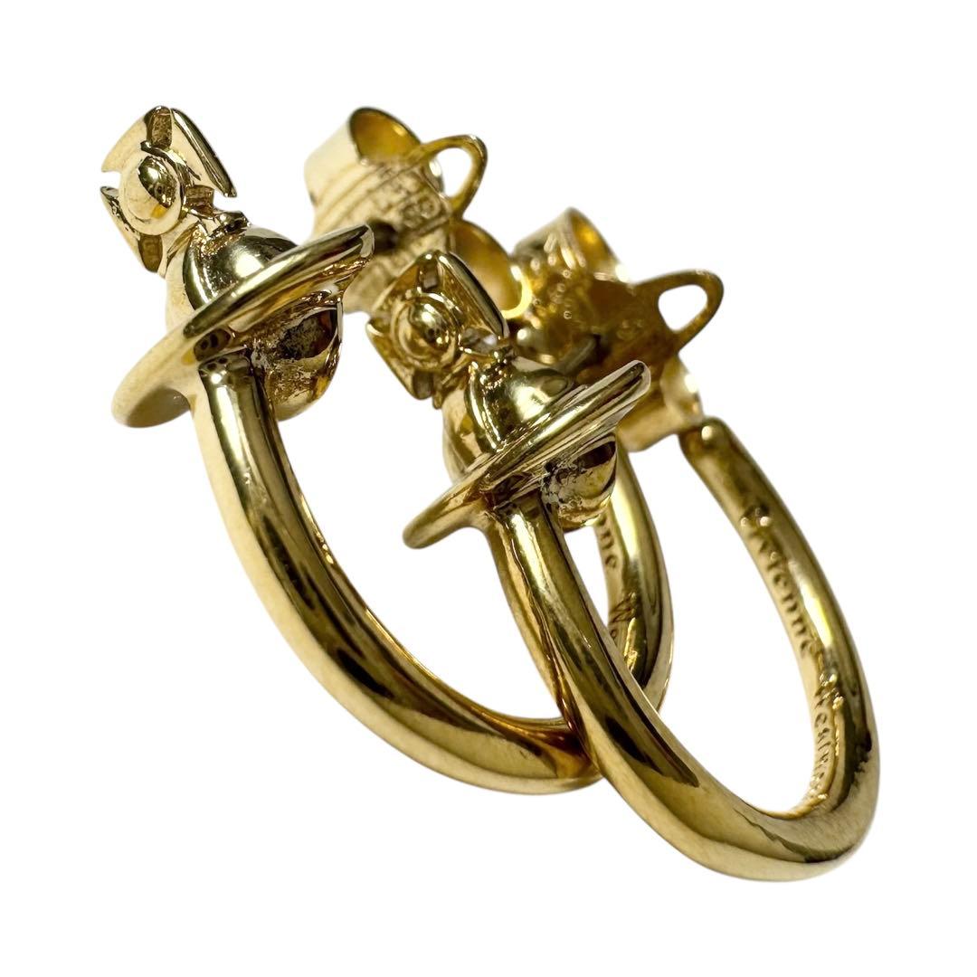 ⭐️美品⭐️ ヴィヴィアンウエストウッド ヴェラ オーブ フープ ピアス 2個セット